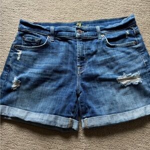 7 For All Mankind distressed shorts